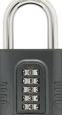 Brico Abus Combinatie-Hangslot Tcz7/65 Zamak Zwart- Hangsloten