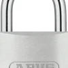 Brico Abus Hangslot Titalium Tkti25/50 Verchroomde Cilinderkern- Hangsloten