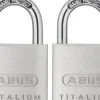 Brico Abus Hangslot Titalium Tkti23/30 4 Stuks- Hangsloten