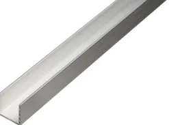 Brico Alberts Ba-Profiel U-Vorm Aluminium Natuur 15X15X1,5Mm 2,6M- Profielen