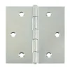 Brico Alberts Scharnier Verzonken Schroefgaten Rolbaar + Vastgeklonken Rvs Pen 80X80X1,25Mm- Hoek- & Ankerwerk