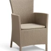 Brico Alibert Tuinstoel Iowa Dining Cappuccino- Tuinstoelen