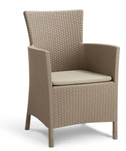 Brico Alibert Tuinstoel Iowa Dining Cappuccino- Tuinstoelen