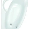 Baden|Brico Allibert Asymmetrisch Bad Zeli Links 175X110X53-55Cm Wit