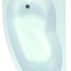 Baden|Brico Allibert Asymmetrisch Bad Elba Duo Rechts 160X100 X 54-56Cm Wit