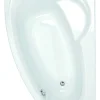 Baden|Brico Allibert Asymmetrisch Bad Zeli Rechts 175X110X53-55Cm Wit