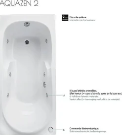 Baden|Brico Allibert Bad Carina Aquazen² 170X80Cm Wit