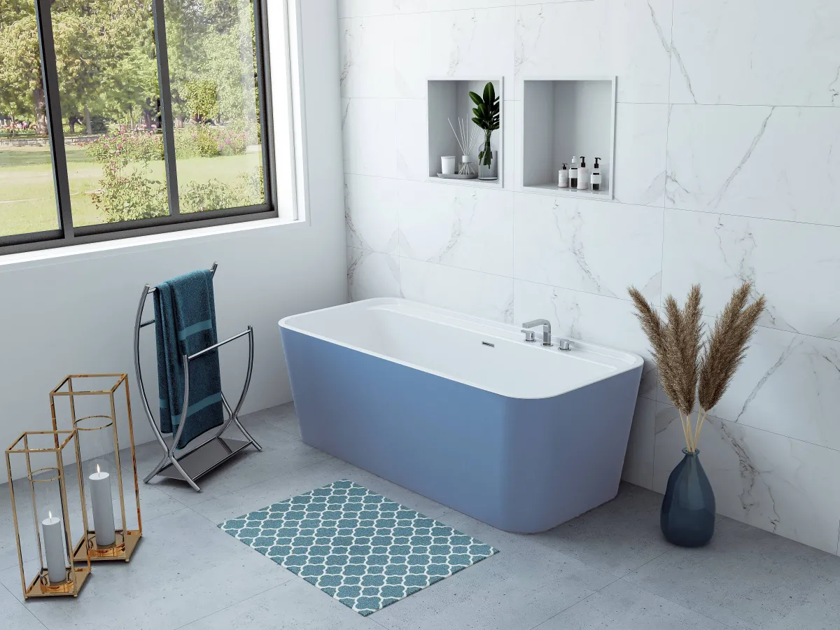 Baden|Brico Allibert Bad Kolora 170X78Cm Mat Blauw
