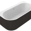 Baden|Brico Allibert Bad Ondina 170X87X56Cm Zwart Mat