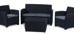 Brico Allibert Balkon Loungeset Mia Antraciet 4-Delig- Loungesets