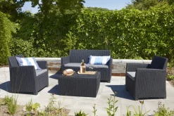 Brico Allibert Balkon Loungeset Mia Antraciet 4-Delig- Loungesets