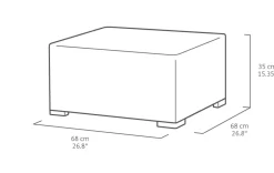 Brico Allibert California Chaiselongue Loungeset - 3-4 Personen - Grijs- Loungesets