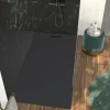 Douchebakken & Accessoires|Brico Allibert Douchebak Luna 180X90Cm Rechthoek Mat Zwart