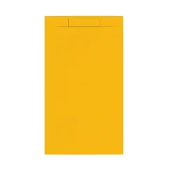 Douchebakken & Accessoires|Brico Allibert Douchebak Luna 140X80Cm Rechthoek Okergeel