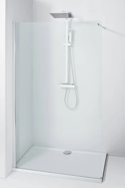 Douchewanden & Inloopdouches|Brico Allibert Douchewand Lago Walk In 140Cm | 8Mm Veiligheidsglas