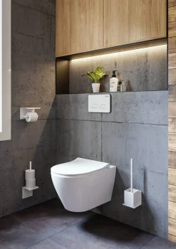 Inbouwtoiletten|Brico Allibert Inbouwreservoir Set Link | Soft-Close Toiletzitting | Bedieningspaneel Met Infrarood Herkenning Wit