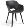 Brico Allibert Tuinstoel Akola Kuip Grafiet- Tuinstoelen