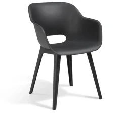 Brico Allibert Tuinstoel Akola Kuip Grafiet- Tuinstoelen