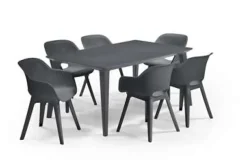 Brico Allibert Tuinstoel Akola Kuip Grafiet- Tuinstoelen
