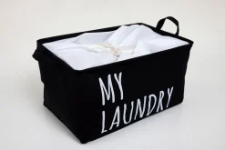 Droogrekken|Brico Allibert Wasmand My Laundry Polykatoen Zwart