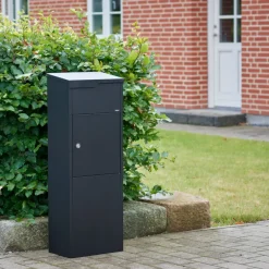 Brico Allux Pakketbrievenbus 650 Staal Zwart- Brievenbussen