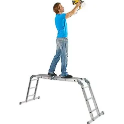 Vouwladders|Brico Altrex Plooiladder 'Varitrex Plus' Aluminium 4 X 3 Treden