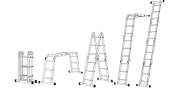Vouwladders|Brico Altrex Plooiladder 'Varitrex Plus' Aluminium 4 X 3 Treden