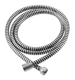 Doucheslangen|Brico Aquavive Doucheslang Pvc 150Cm Chroom-Zwart