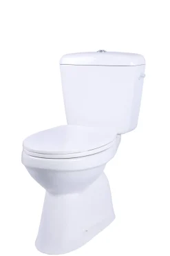Duoblok Toiletten|Brico Aquavive Duoblok Toilet Ippari I Ao Aansluiting I Soft-Close Toiletzitting Wit
