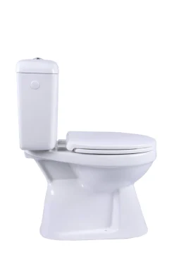 Duoblok Toiletten|Brico Aquavive Duoblok Toilet Ippari I Ao Aansluiting I Soft-Close Toiletzitting Wit