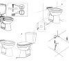 Duoblok Toiletten|Brico Aquavive Duoblok Toilet Ippari I Pk Aansluiting I Soft-Close Toiletzitting Wit
