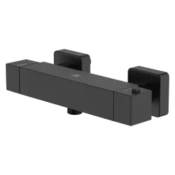 Douchekranen|Brico Aquavive Eco Thermostatische Douchekraan Tanaro Zwart 15Cm