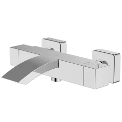Badkranen|Brico Aquavive Eco Thermostatische Bad- En Douchemengkraan Sacco 150Mm Chroom