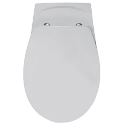 Wandclosetten|Brico Aquavive Hangtoilet Lunain Wit | Soft-Close Toiletzitting