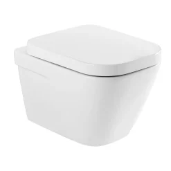 Wandclosetten|Brico Aquavive Hangtoilet Marano Wit | Soft-Close Toiletzitting | Randloos Toiletpot