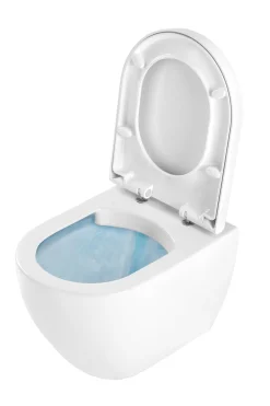 Wandclosetten|Brico Aquavive Hangtoilet Mazaro Wit | Soft-Close Toiletzitting | Randloos Toiletpot