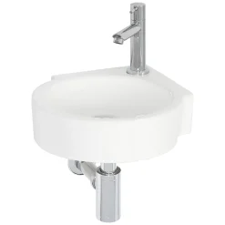Toiletfonteinen|Brico Aquavive Hoekfonteinset Lot Keramiek Wit 35Cm