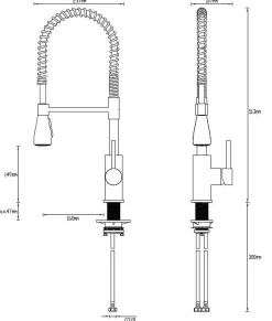 Keukenkranen|Brico Aquavive Keukenmengkraan Beni Met Handdouche Chroom Mat