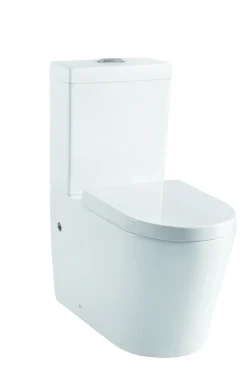 Duoblok Toiletten|Brico Aquazuro Duoblok Toilet Savio 2 I Universele Aansluiting I Quick Release & Soft-Close Toiletzitting Wit
