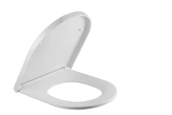 Wc-Brillen|Brico Aquazuro Toiletzitting D-Vorm Murano Duroplast Wit