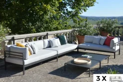 Brico Arcane Bank Tango 160X80X71Cm + Salontafel 80X80X25Cm- Loungesets