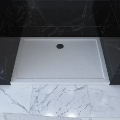 Douchebakken & Accessoires|Brico Aurlane Douchebak Pedra 120X90Cm Wit Mat