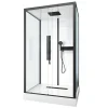 Douchecabines|Brico Aurlane Douchecabine Indus2 90X115X215Cm Rechthoekig Zwart/Wit