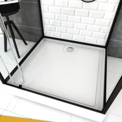 Douchecabines|Brico Aurlane Douchecabine Metro 90X90X219-230Cm Vierkant