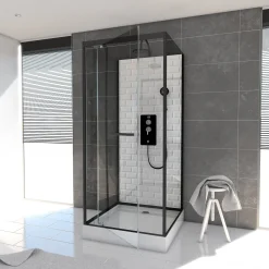 Douchecabines|Brico Aurlane Douchecabine Metro 90X90X219-230Cm Vierkant