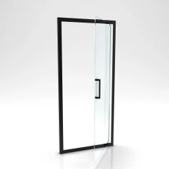 Douchedeuren|Brico Aurlane Douchedeur Factory Draaibaar 90X200Cm Zwart
