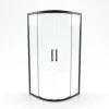 Douchedeuren|Brico Aurlane Douchedeur Factory Rond 90X90X200Cm Zwart