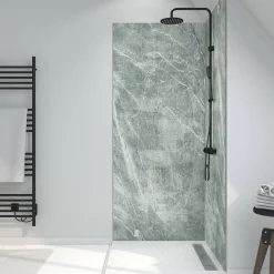 Douchewanden & Inloopdouches|Brico Aurlane Wandpaneel 90X210Cm Artic Green