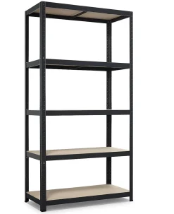 Opbergrekken|Brico Avasco Stellingkast Strong 176X90X45Cm Mat Zwart