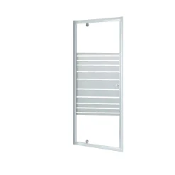 Douchedeuren|Brico Baseline Douche Draaideur Wit 185X90Cm